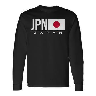 Japan Flag Japaneseports Games アスレチック ジャージスタイル 長袖Tシャツ - Kawaiitshirt