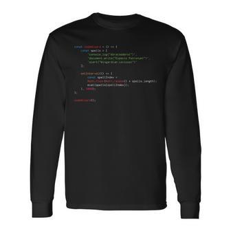 Javascript コードウィザード プログラミング構文 ウェブ開発者 長袖Tシャツ - Kawaiitshirt