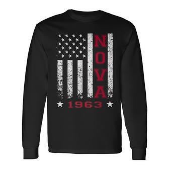 Jersey Style Nova 63 1963 Classic Old School Muscle Car Long Sleeve T-Shirt - Monsterry