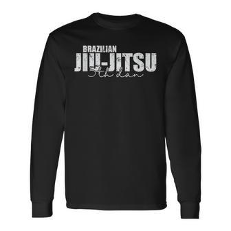 Jiu-Jitsu Brasileño Quinto Dan Artes Marciales Camiseta de manga larga - Regaloses