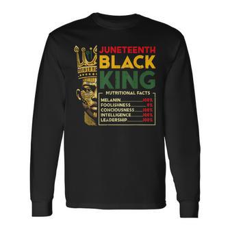 Junenth Black King Black African June 19Th Dad Long Sleeve T-Shirt - Thegiftio
