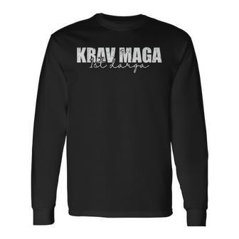 Krav Maga 1St Darga Artes Marciales Israelíes Camiseta de manga larga - Regaloses