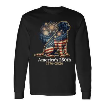 Labrador Retriever America's 250Th Anniversary 1776 2026 Long Sleeve T-Shirt - Thegiftio UK
