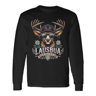 Lausbua Kinder Trachten Herren Lederhose Trachten Langarmshirts - Seseable