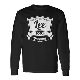 Lee ギフトシャツLee 名前入りバースデーtシャツ 長袖Tシャツ - Kawaiitshirt