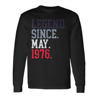 Legendince May 1976 メンズ レディース 1976年5月 長袖Tシャツ - Kawaiitshirt