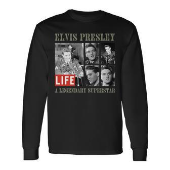 Life Picture Collection エルヴィス プレスリー（1） 長袖tシャツ 長袖Tシャツ - Kawaiitshirt