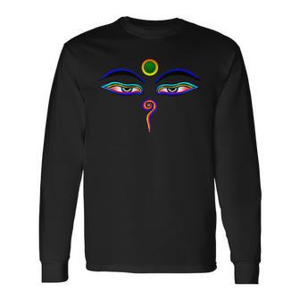 L'œil De Bouddha T-shirt à manches longues - Cadeauxyz