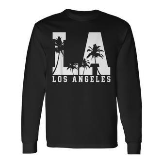 Los Angeles La California Usaouvenir T-shirt à manches longues - Cadeauxyz