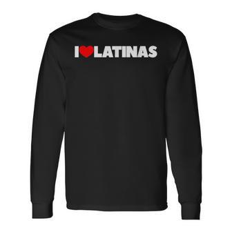 I Love Corazón Latinas Camiseta de manga larga - Regaloses
