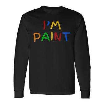 I Love To Finger Paint I Heart To Finger Paint I'm Paint Long Sleeve T-Shirt - Thegiftio UK