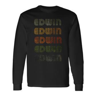 Love Heart Edwin グランジヴィンテージスタイル ブラック エドウィン 長袖tシャツ 長袖Tシャツ - Kawaiitshirt