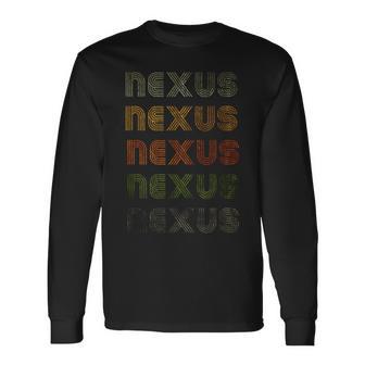 Love Heart Nexus グランジ ビンテージスタイル ブラック ネクサス 長袖Tシャツ - Kawaiitshirt