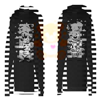 I Love Hiratsuka Teddy Bear 平塚テディベア大好き 長袖Tシャツ - Kawaiitshirt