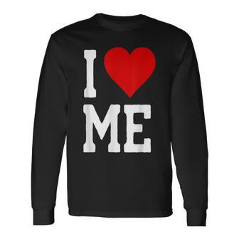 I Love Me ハートセルフラブセルフ受容i Love Me 長袖Tシャツ - Kawaiitshirt