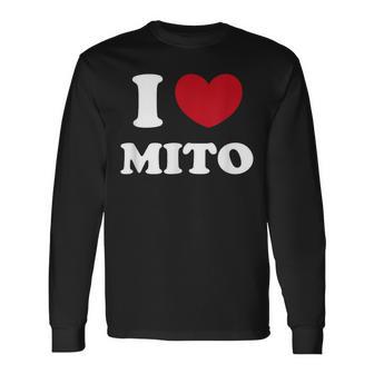 I Love Mito ミト大好き 長袖Tシャツ - Kawaiitshirt