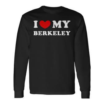 I Love My Berkeley アイ・ラブ・マイ・バークレー 長袖Tシャツ - Kawaiitshirt