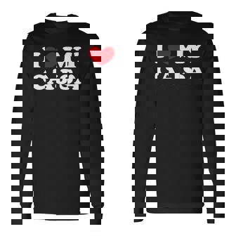 I Love My Cajsa アイ・ラブ・マイ・カジサ 長袖tシャツ 長袖Tシャツ - Kawaiitshirt