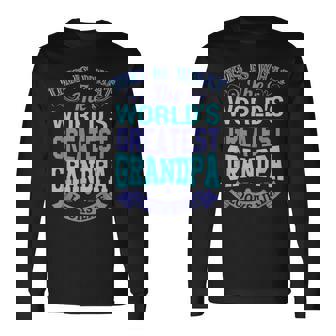 I Love My Grandpa Best Cool Grandpa グラフィックイラスト 長袖Tシャツ - Kawaiitshirt