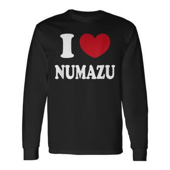 I Love Numazu 沼津大好き 長袖Tシャツ - Kawaiitshirt