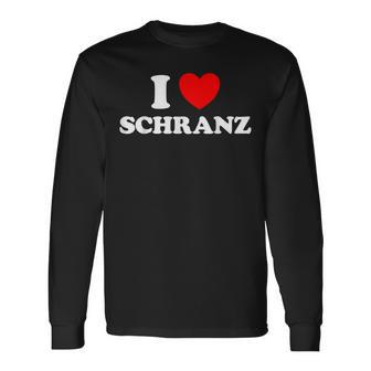 I Love Schranz Hard Tekno Techno German Fast Music Fan Long Sleeve T-Shirt - Thegiftio UK