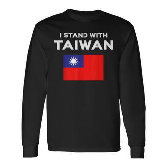 I Love Taiwan Flag Taiwanese Pride Itand With 長袖Tシャツ - Kawaiitshirt