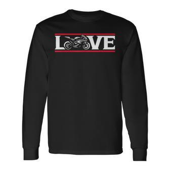 Love To Ride レース スポーツバイク ストリートバイク オートバイ 長袖Tシャツ - Kawaiitshirt