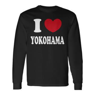 I Love Yokohama アイ・ラブ・ヨコハマ 長袖Tシャツ - Kawaiitshirt