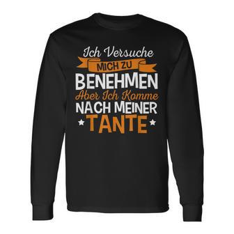 Lustiges Tante Nichte Neffen Patentante Ichersuche Mich Langarmshirts - Seseable