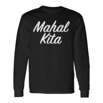 Mahal Kita ファニーフィリピーノプライド 長袖Tシャツ - Kawaiitshirt