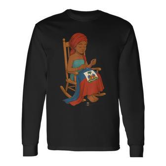 Map Byen Pase Haiti Haitian Flag Day Ayiti Long Sleeve T-Shirt | Seseable UK
