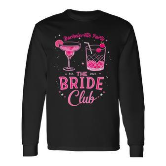 Marié Àegas Bride Clubquad 2025 Bachelorette Party T-shirt à manches longues - Cadeauxyz