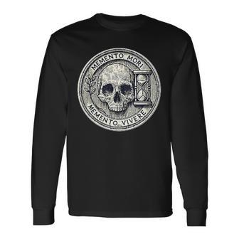 Memento Mori Memento Vivere One Life Two Truths Back Long Sleeve T-Shirt - Thegiftio UK