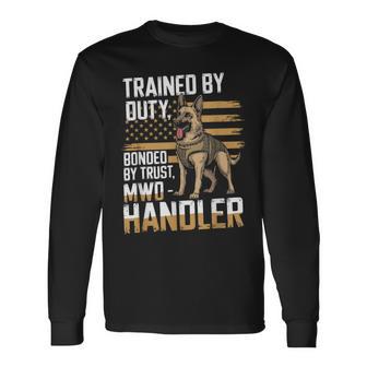 Military Working Dog Handler K9 Veteran Long Sleeve T-Shirt - Thegiftio UK