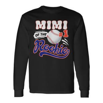 Mimi Rookie Of Year 1St Birthday Baseball Theme Matching Long Sleeve T-Shirt - Thegiftio UK