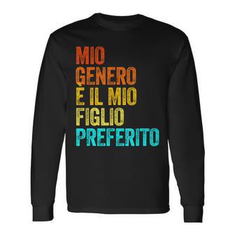 Mio Genero È Il Mio Figlio Preferito Genero Divertente Famiglia Maglietta a maniche lunghe - Novitaregali
