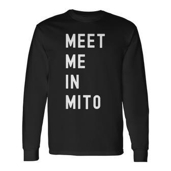 Mito Ibaraki で会いましょう 日本 長袖Tシャツ - Kawaiitshirt