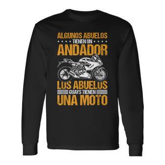 Motero Abuelos Guays Tienen Una Moto Motorista Biker Camiseta de manga larga - Regaloses