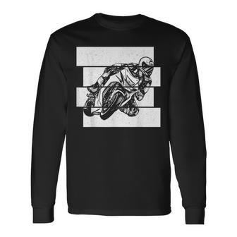 Moto Racing Motorista Motero Motocicletas Niño Boys Retro Camiseta de manga larga - Regaloses