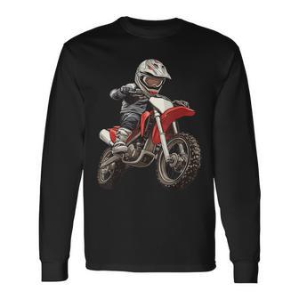 Motocross And Dirt Bike Long Sleeve T-Shirt - Thegiftio