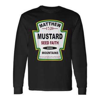 Mustard Seed Faith Matthew 17 Long Sleeve T-Shirt - Thegiftio UK