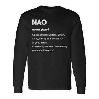 Nao 奈央 長袖Tシャツ - Kawaiitshirt