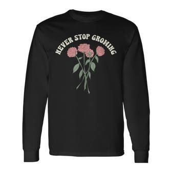 Nevertop Growing Roses 長袖Tシャツ - Kawaiitshirt