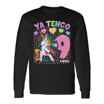 Niñas 9 Cumpleaños Unicornio Ya Tengo 9 Años Camiseta de manga larga - Regaloses