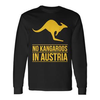 No Kangaroos In Austria 長袖Tシャツ - Kawaiitshirt