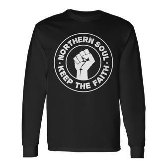 Northernoul Keep The Faith Mod Cool レトロ ファッション 長袖tシャツ 長袖Tシャツ - Kawaiitshirt