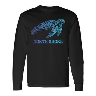 Northhore ハワイ ハワイアン ウミガメ タトゥー トライバルビーチ 長袖Tシャツ - Kawaiitshirt