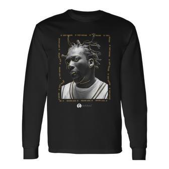 Odb オールド・ダーティ・バスタード・ポートレートウータン・クラン Nyc Papl1389 長袖Tシャツ - Kawaiitshirt