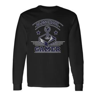 Oldschool Gamer ジョイスティック 長袖Tシャツ - Kawaiitshirt