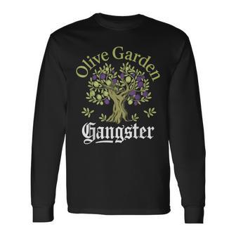 Olive Garden Gangster Olive Tree Graphic Long Sleeve T-Shirt - Thegiftio UK